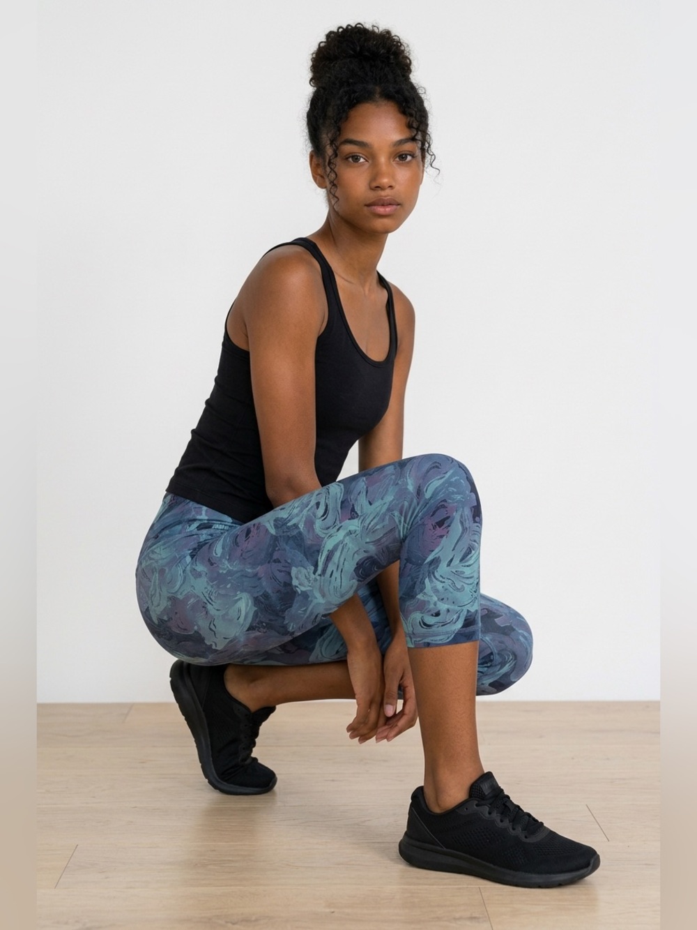 lululemon athletica Blue Swirl High-Rise Capri Leggings